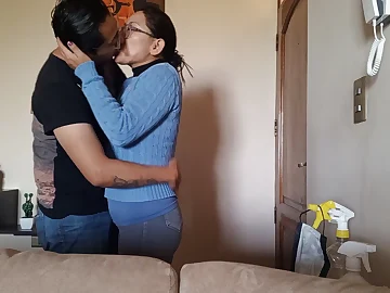 Watch Hot MILF stepson get naughty to the fullest stepmom and husband are away
