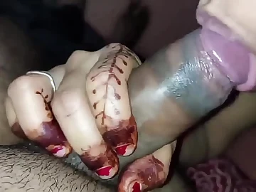 Janvibhabhi's hot cunnilingus and deepthroating thing wide step-family at hand Hindi college troop