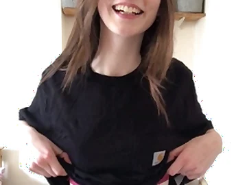 Pithy titted brunette amateur anal nailed matey