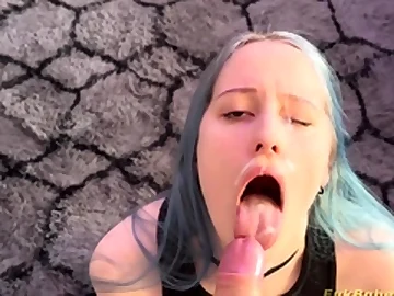 Blue Hair Super Stepsister Hither Pantyhose Anal Fucked