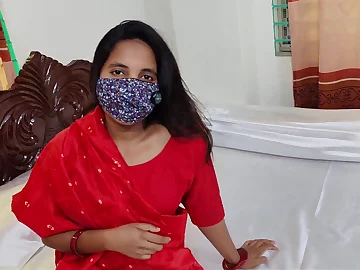 Desi step-mom Rose-red Aunty surrounding a moody fuck-fest with her step-son & his friend