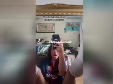 Accidental exposure of taut muff during a TikTok saddle with